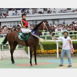 馬名は黒船来航時の狂歌に由来(08年、CBC賞を勝ったスリープレスナイトと上村洋行騎手)