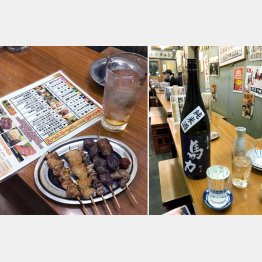 オリジナルの純米酒「馬力」と出馬表に見立てたメニュー