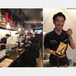リキュール「バリキング」が人気(右)