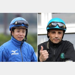 一発を狙う岩田騎手・左、ダービー馬とコンビなら…(バルジュー騎手)