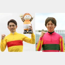 2人のガッツで頼む!(左から、戸崎と松山)/