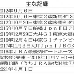 サウンドトゥルー　２０１５年GⅠ東京大賞典制覇　