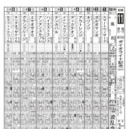 【船橋・ダイオライト記念】本紙・武田の見解