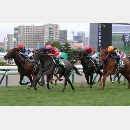 16年はブランボヌールが勝って、レッツゴードンキが③着